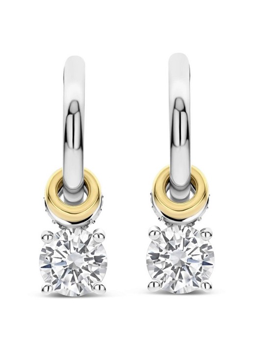 TI SENTO - Milano Oorringen met zirkonia 78103ZY - detail zilver