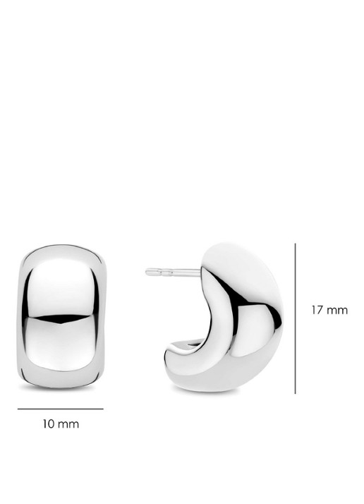 TI SENTO - Milano Oorringen van zilver 78048SI - detail 2 zilver
