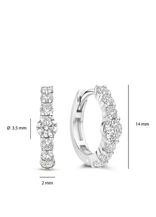 TI SENTO - Milano Oorringen van zilver 78073ZI - detail 5 zilver