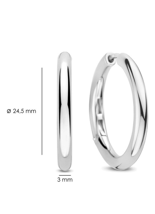 TI SENTO - Milano Oorringen van zilver 78120SI - detail 5 zilver