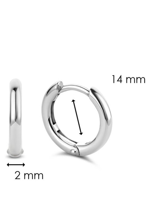 TI SENTO - Milano Oorringen van zilver 7812SI - detail 4 zilver