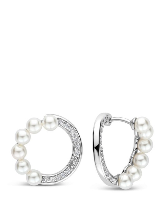 TI SENTO - Milano Oorringen van zilver met parel 78093PW