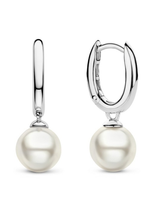 TI SENTO - Milano Oorringen van zilver met parel 7939PW_H - detail zilver