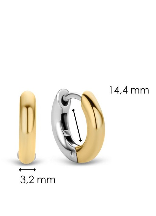 TI SENTO - Milano Oorringen verguld 7210SY - detail 5 goud