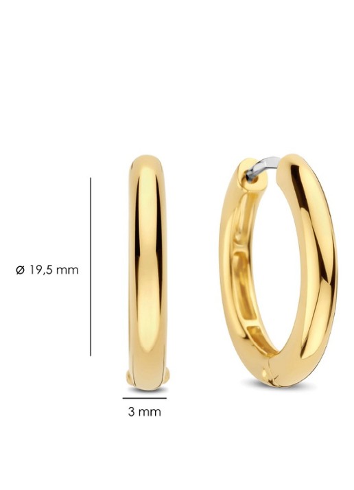 TI SENTO - Milano Oorringen verguld 7215SY - detail 5 goud