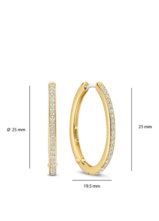 TI SENTO - Milano Oorringen verguld 7789ZY - detail 3 goud