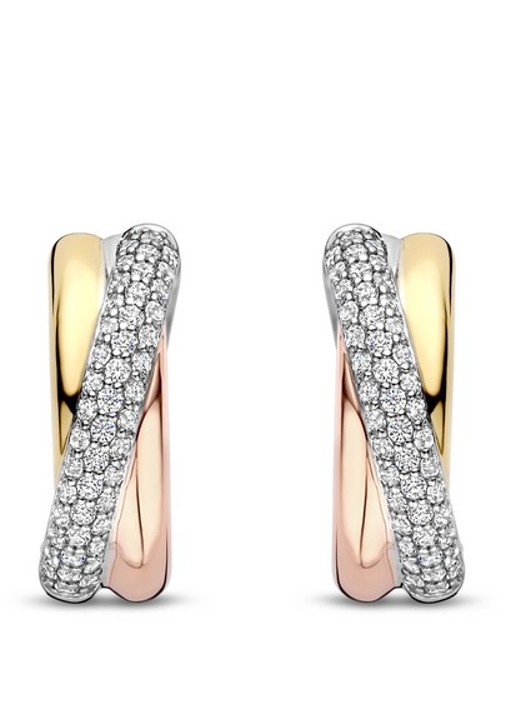 TI SENTO - Milano Oorringen verguld 78012ZT - detail goud