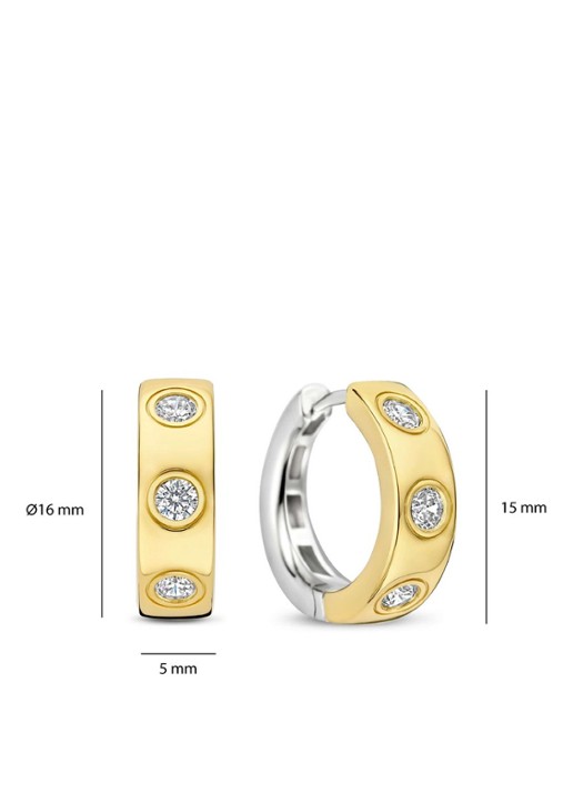 TI SENTO - Milano Oorringen verguld 78046ZY - detail 3 goud