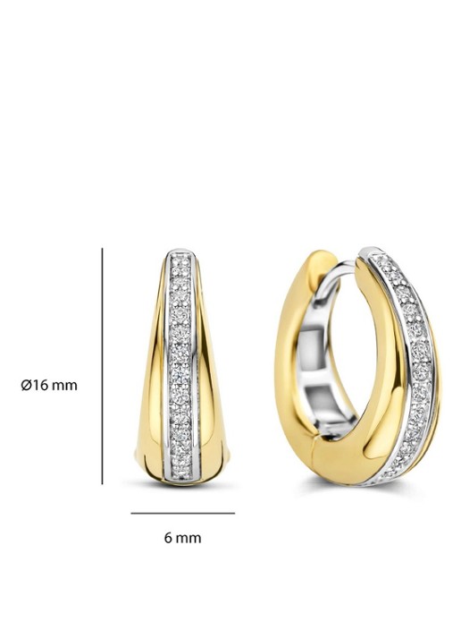 TI SENTO - Milano Oorringen verguld 78049ZY - detail 3 goud