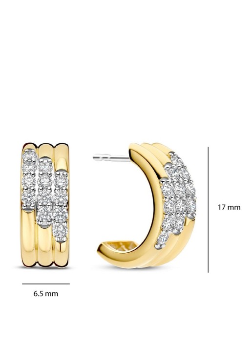 TI SENTO - Milano Oorringen verguld 78053ZY - detail 2 goud