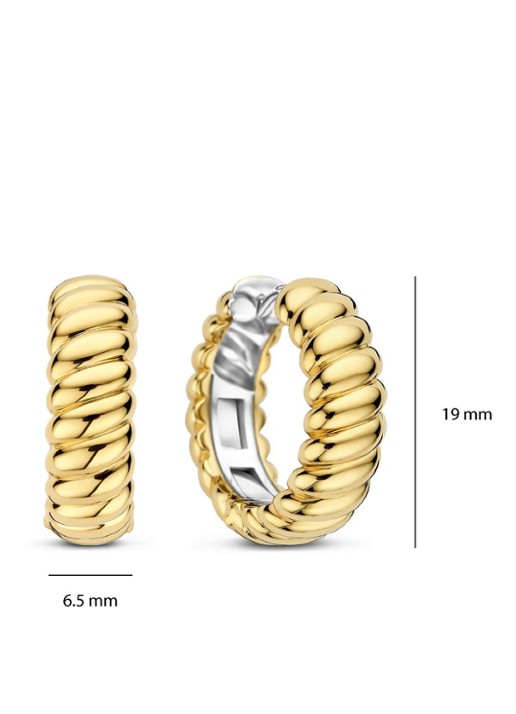 TI SENTO - Milano Oorringen verguld 78066SY - detail 4 goud