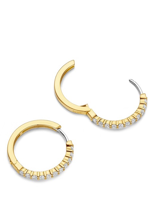 TI SENTO - Milano Oorringen verguld 78077ZY - detail 2 goud