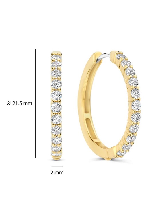 TI SENTO - Milano Oorringen verguld 78077ZY - detail 3 goud