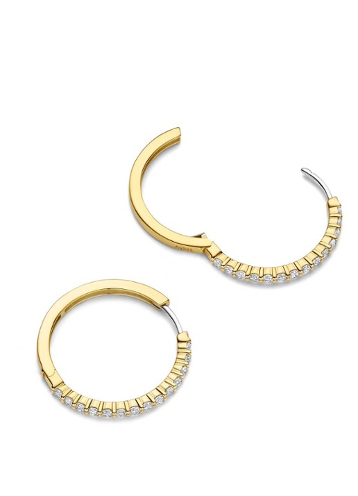 TI SENTO - Milano Oorringen verguld 78078ZY - detail 2 goud