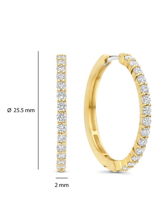TI SENTO - Milano Oorringen verguld 78078ZY - detail 3 goud