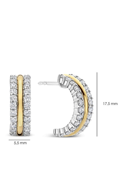 TI SENTO - Milano Oorringen verguld 78101ZY - detail 2 goud