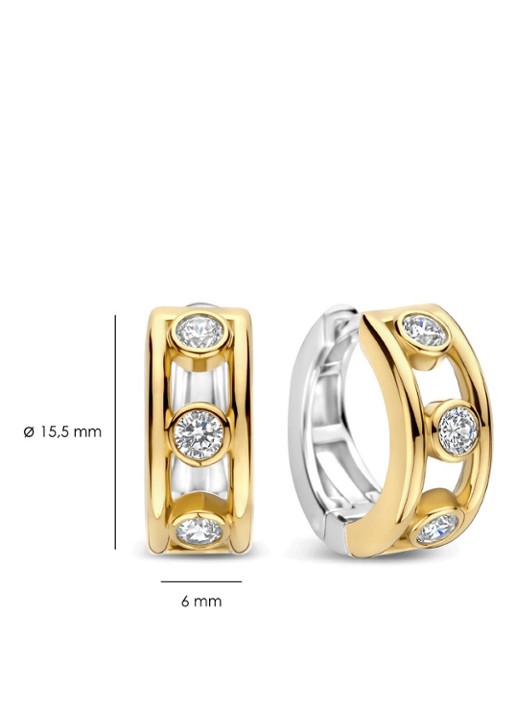 TI SENTO - Milano Oorringen verguld 78111ZY - detail 5 goud