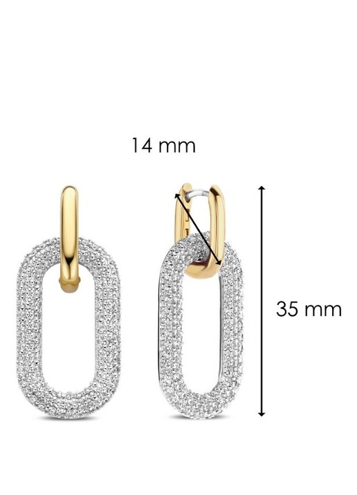 TI SENTO - Milano Oorringen verguld 7844ZY - detail 3 goud