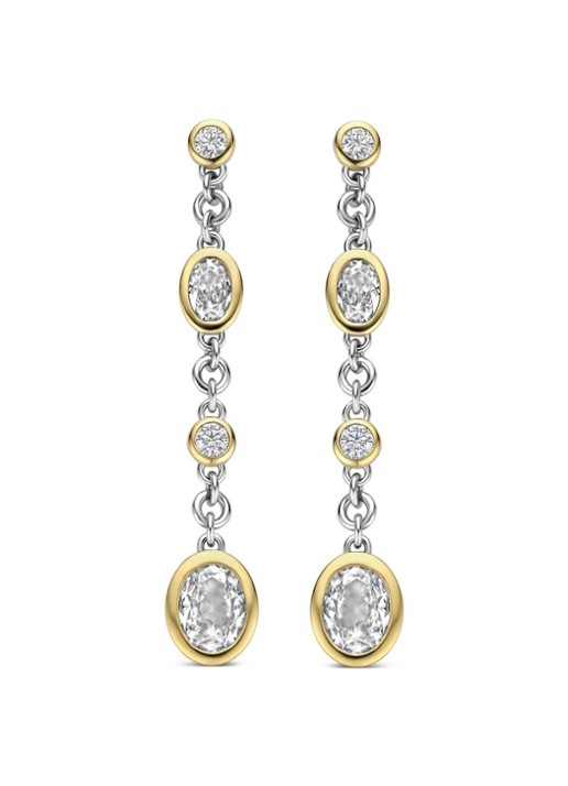 TI SENTO - Milano Oorstekers met zirkonia 78104ZY - detail 3 goud
