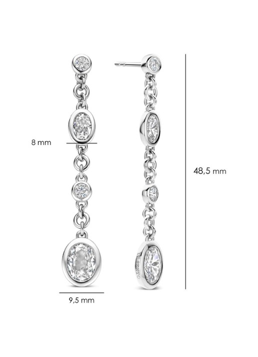 TI SENTO - Milano Oorstekers van zilver 78104ZI - detail 4 zilver