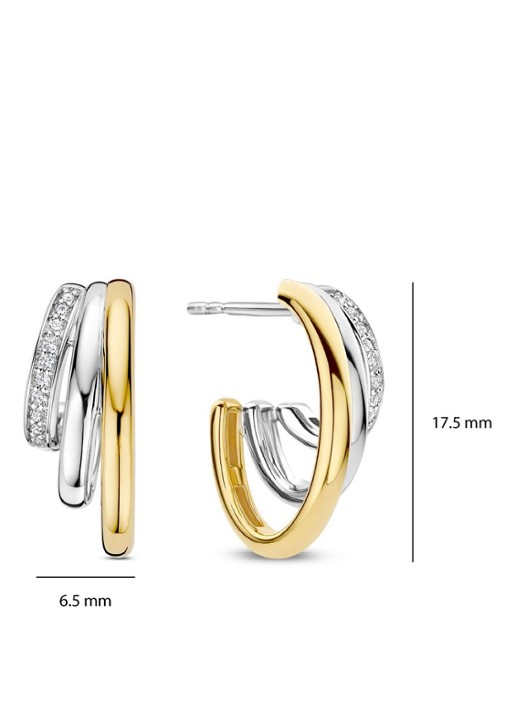 TI SENTO - Milano Oorstekers verguld 78068ZY - detail 4 goud
