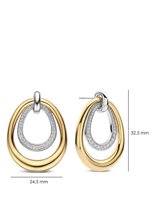 TI SENTO - Milano Oorstekers verguld 78097ZY - detail 4 zilver