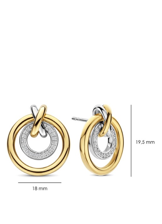 TI SENTO - Milano Oorstekers verguld 78098ZY - detail 4 zilver