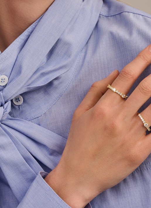 TI SENTO - Milano Ring 12429ZY - voorkant 2 goud