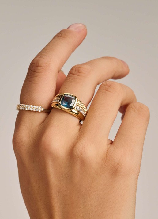 TI SENTO - Milano Ring 12461DB - voorkant 2 zilver