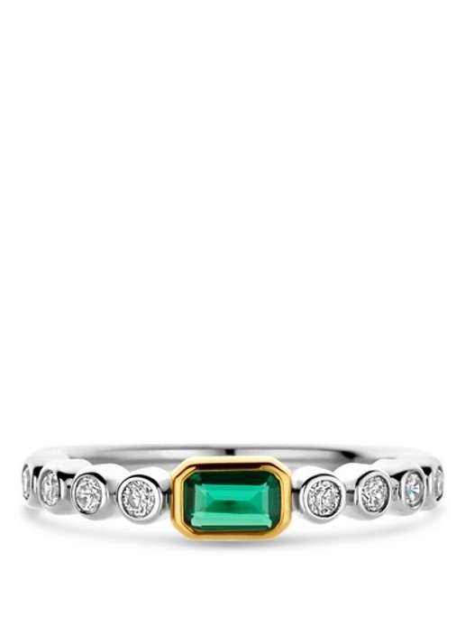 TI SENTO - Milano Ring met zirkonia 12340EM - detail 2 zilver