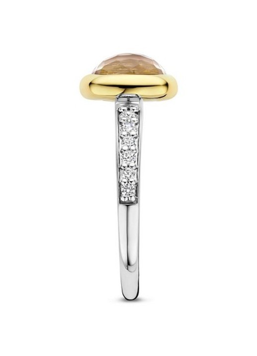 TI SENTO - Milano Ring met zirkonia 12414CY - detail zilver