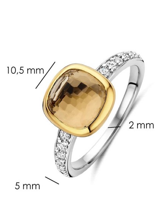 TI SENTO - Milano Ring met zirkonia 12414CY - detail 3 zilver