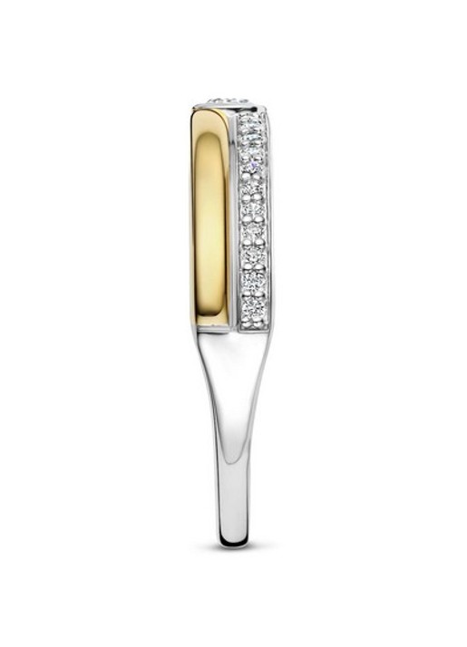TI SENTO - Milano Ring met zirkonia 12433ZY - detail 3 goud