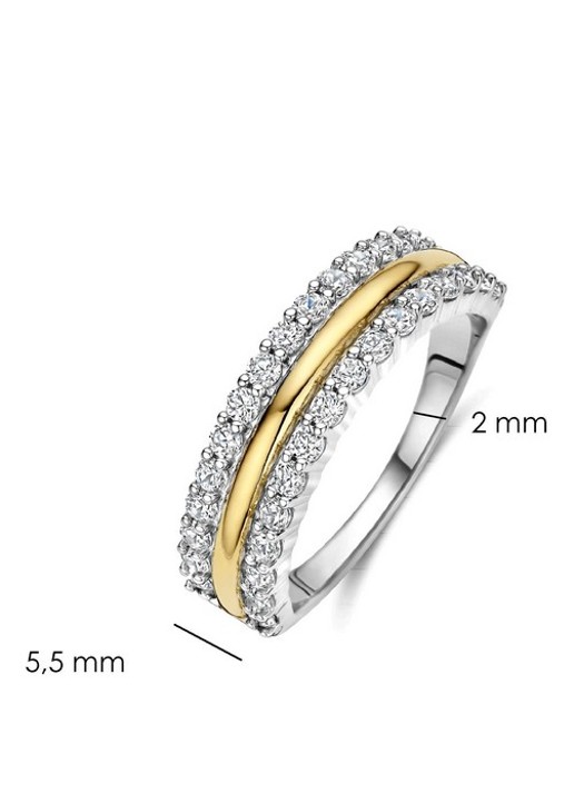 TI SENTO - Milano Ring met zirkonia 12446ZY - detail 5 zilver