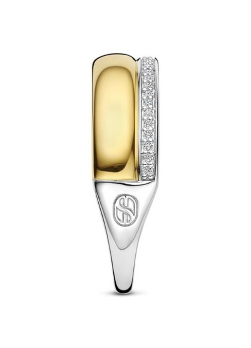 TI SENTO - Milano Ring met zirkonia 12448ZY - detail goud