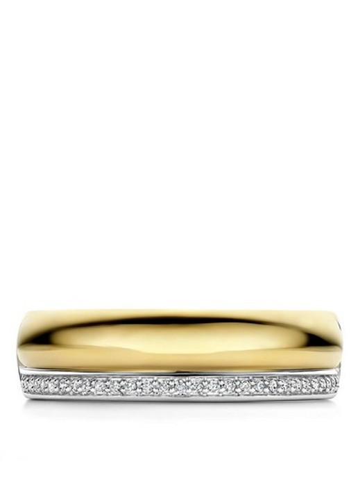 TI SENTO - Milano Ring met zirkonia 12448ZY - detail 2 goud