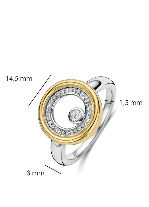 TI SENTO - Milano Ring met zirkonia 12456ZY - detail 3 zilver