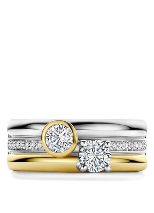 TI SENTO - Milano Ring met zirkonia 12459ZY - detail 2 zilver