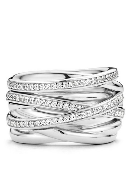 TI SENTO - Milano Ring van zilver 12067ZI - detail 5 zilver