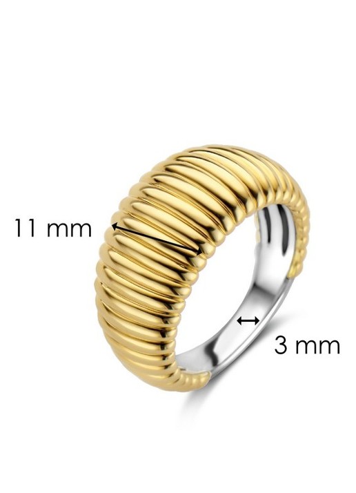 TI SENTO - Milano Ring van zilver 12217SY - detail 4 goud