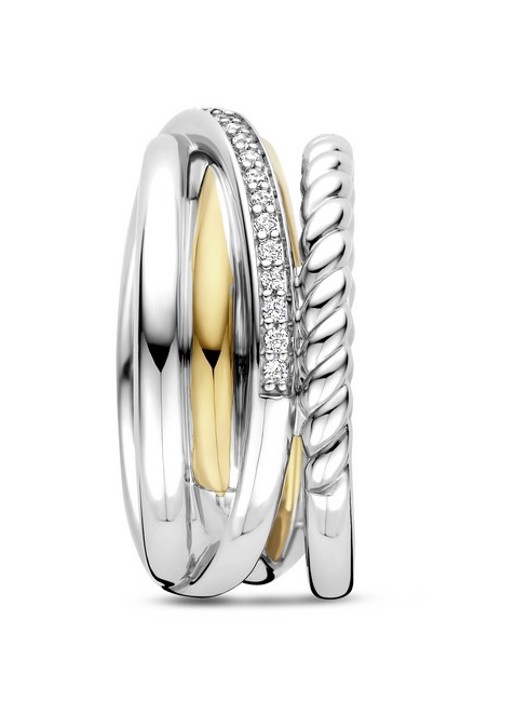 TI SENTO - Milano Ring van zilver 12384ZY - detail 3 zilver