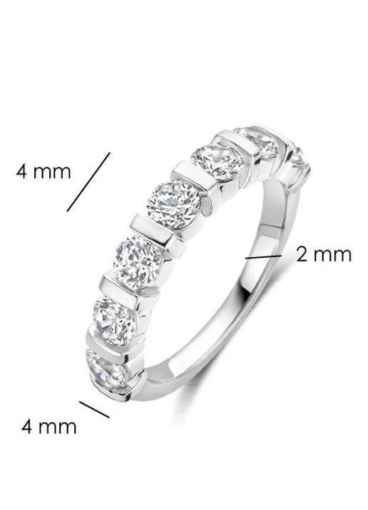 TI SENTO - Milano  Ring van zilver 12434ZI - detail 5 goud