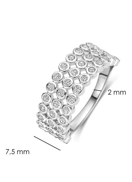 TI SENTO - Milano Ring van zilver 12450ZI - detail 3 zilver