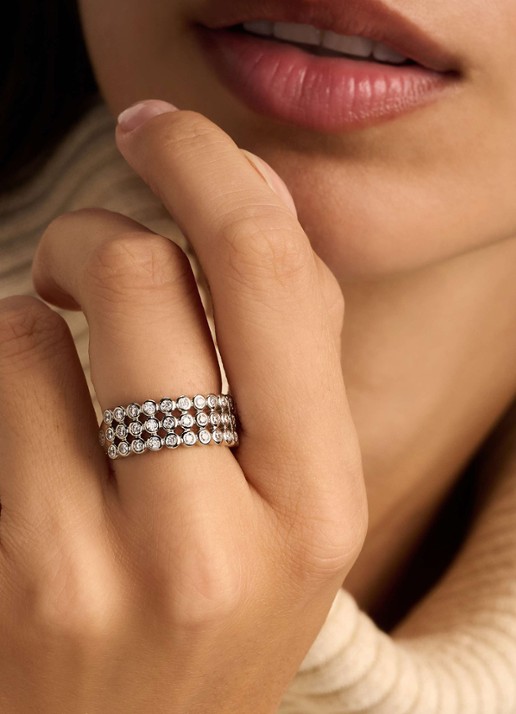 TI SENTO - Milano Ring van zilver 12450ZI - voorkant 5 zilver