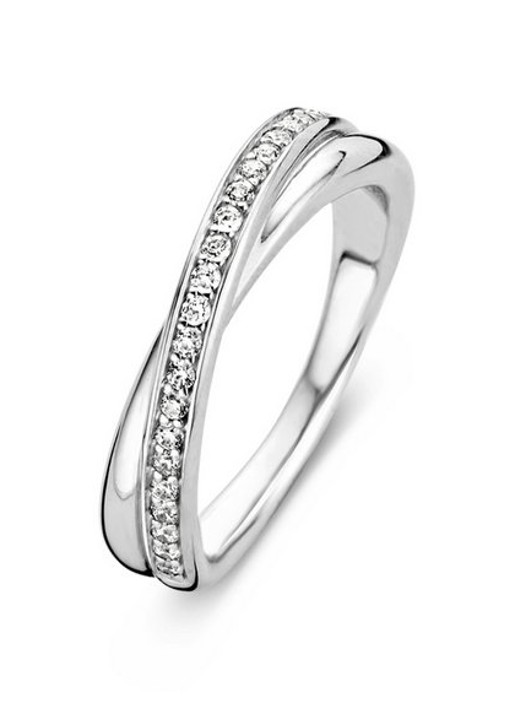 TI SENTO - Milano Ring van zilver met zirkonia 1953ZI