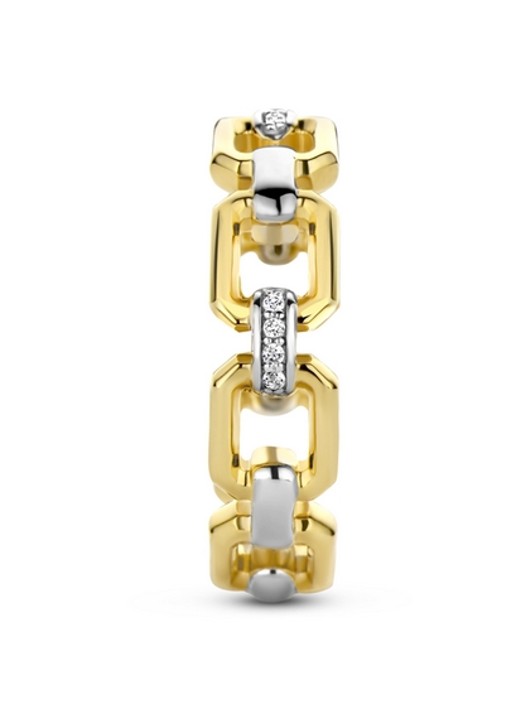 TI SENTO - Milano  Ring verguld 12292ZY - detail goud