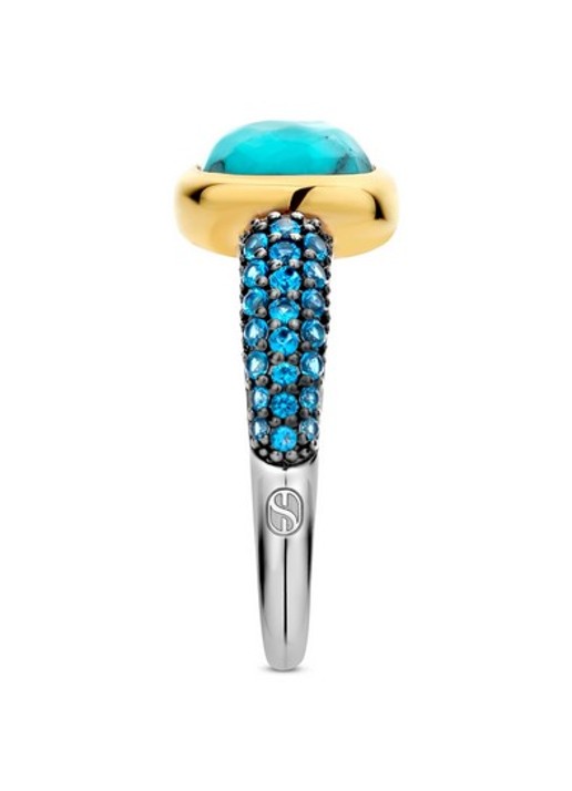 TI SENTO - Milano Ring verguld 12331TQ - detail 2 blauw