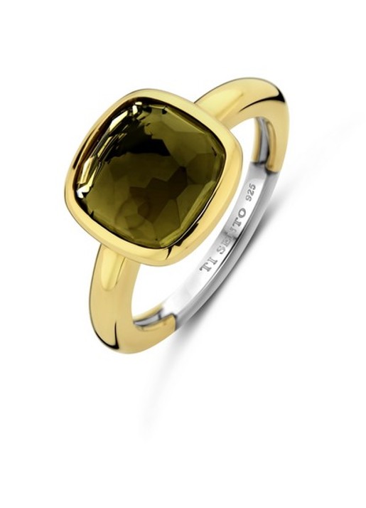TI SENTO - Milano Ring verguld 12351KA - voorkant 8 goud