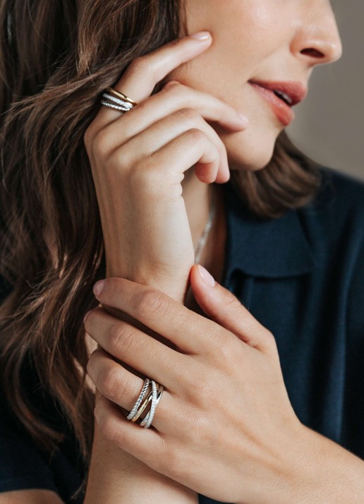 TI SENTO - Milano Ring verguld 12385ZY - voorkant 4 goud