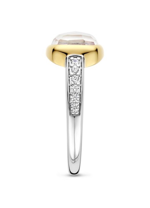 TI SENTO - Milano Ring verguld 12398MW - detail goud